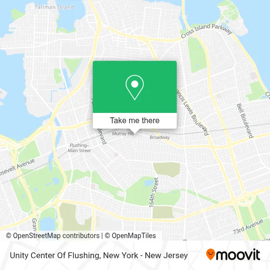Unity Center Of Flushing map