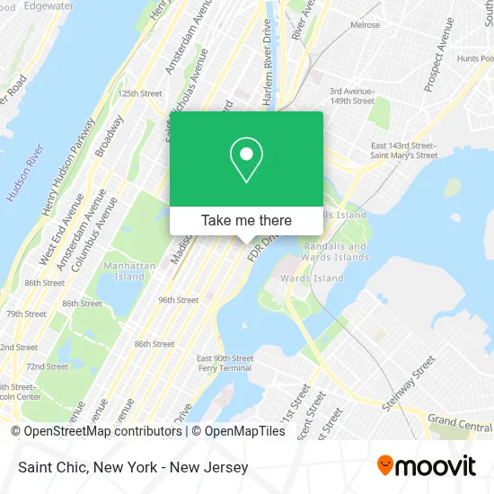 Saint Chic map
