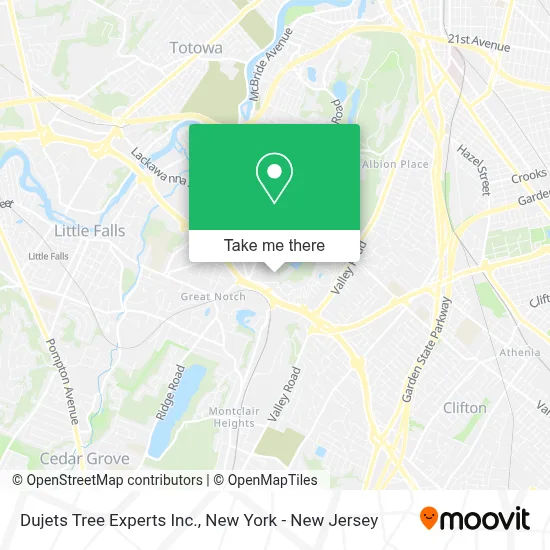 Dujets Tree Experts Inc. map