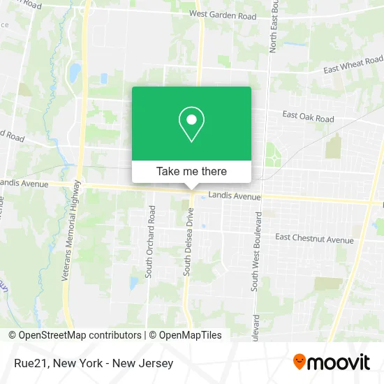 Rue21 map