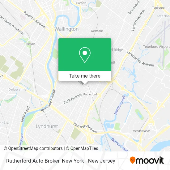 Rutherford Auto Broker map