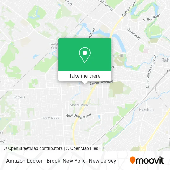 Amazon Locker - Brook map