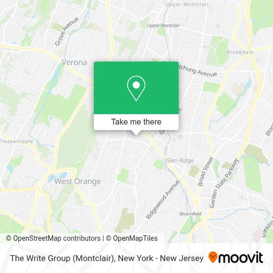 The Write Group (Montclair) map