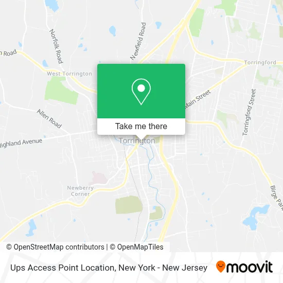 Ups Access Point Location map