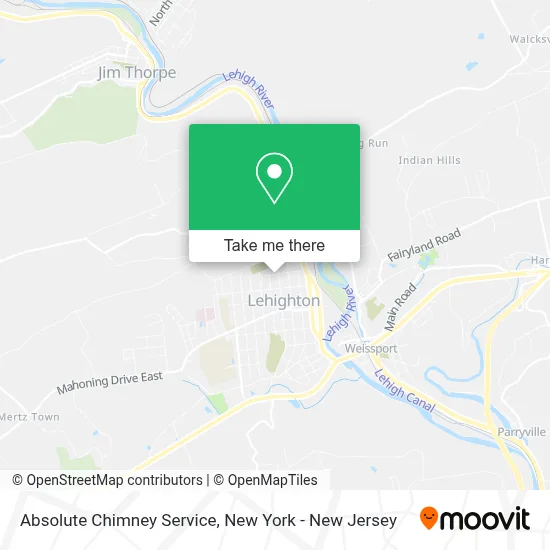 Absolute Chimney Service map