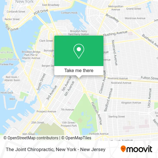 The Joint Chiropractic map