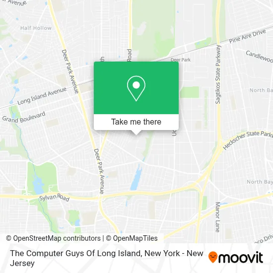The Computer Guys Of Long Island map