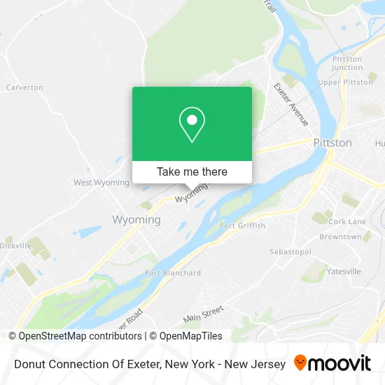 Donut Connection Of Exeter map