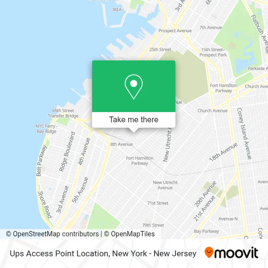 Ups Access Point Location map