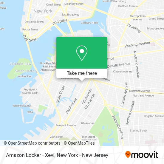 Amazon Locker - Xevi map