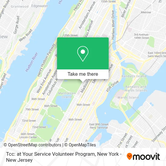 Tcc: at Your Service Volunteer Program map