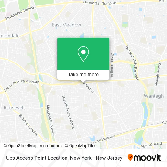 Ups Access Point Location map