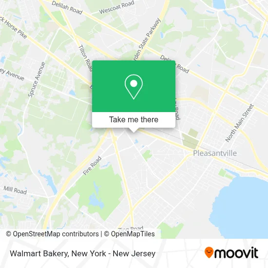 Walmart Bakery map