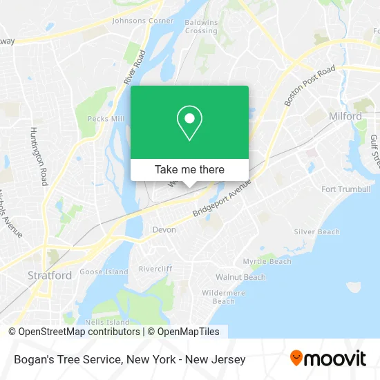 Bogan's Tree Service map