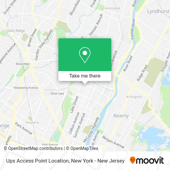 Ups Access Point Location map