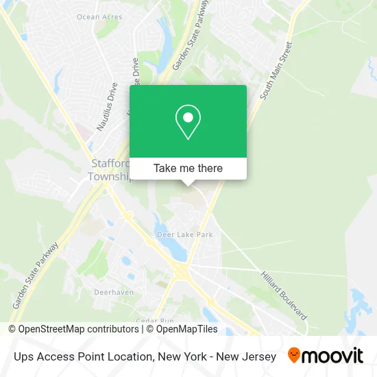 Ups Access Point Location map