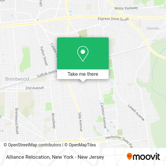 Alliance Relocation map