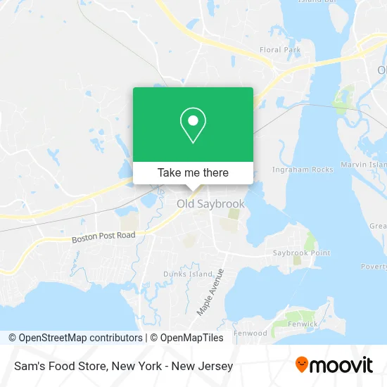 Sam's Food Store map