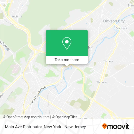 Main Ave Distributor map
