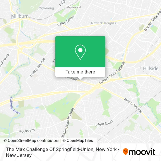 The Max Challenge Of Springfield-Union map