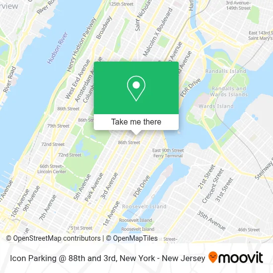 Icon Parking @ 88th and 3rd map