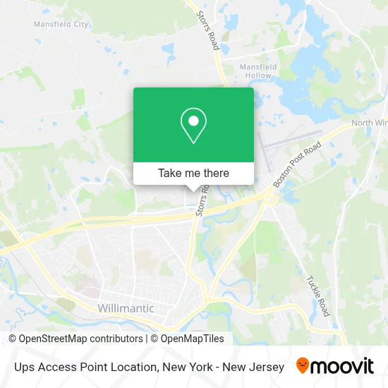 Ups Access Point Location map