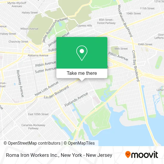 Roma Iron Workers Inc. map