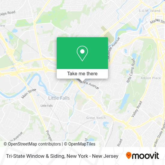 Tri-State Window & Siding map