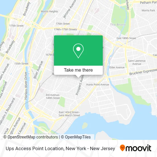 Ups Access Point Location map