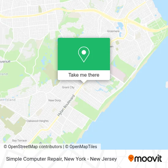 Simple Computer Repair map