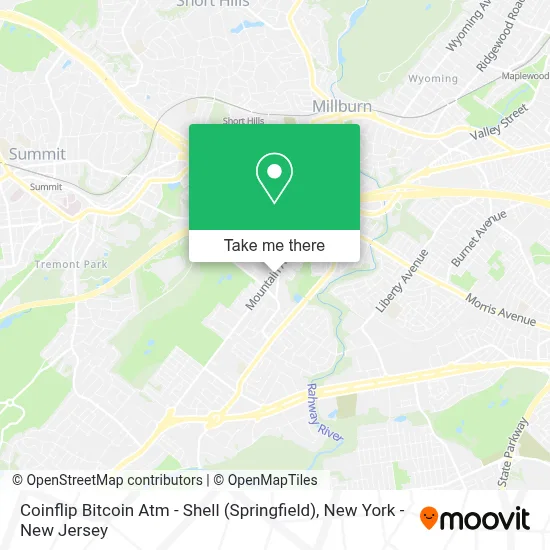 Coinflip Bitcoin Atm - Shell (Springfield) map