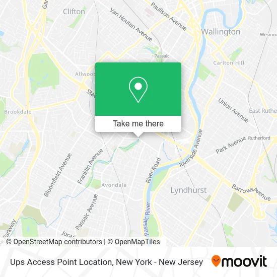 Ups Access Point Location map