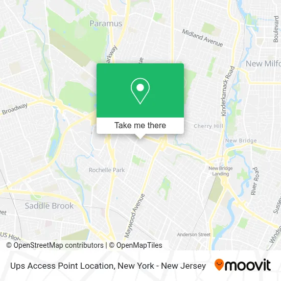 Ups Access Point Location map