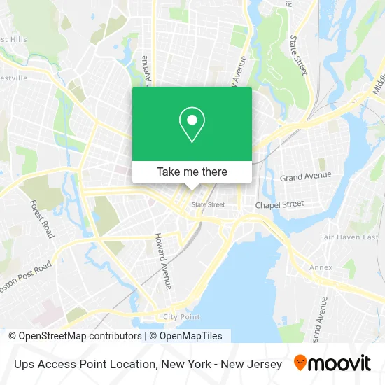 Ups Access Point Location map