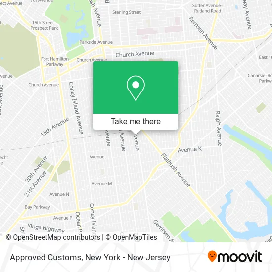 Approved Customs map