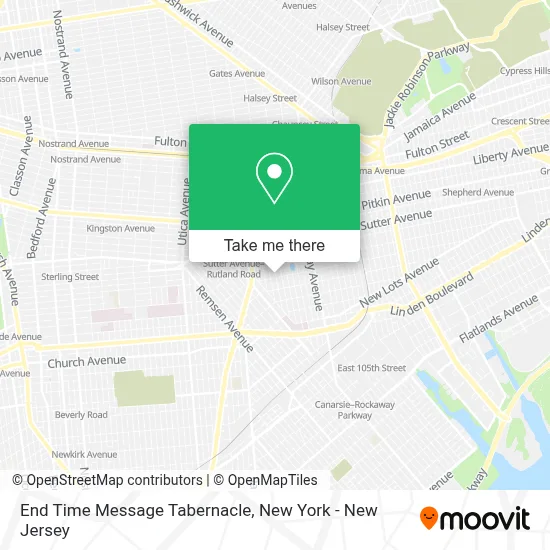 End Time Message Tabernacle map
