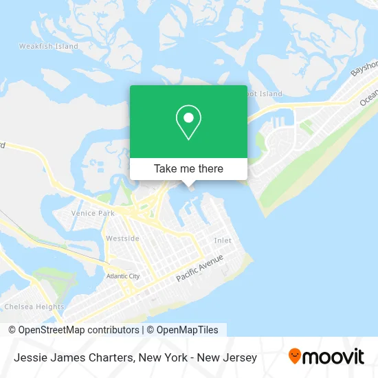 Jessie James Charters map