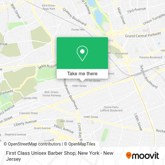 First Class Unisex Barber Shop map