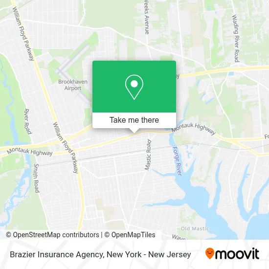 Brazier Insurance Agency map