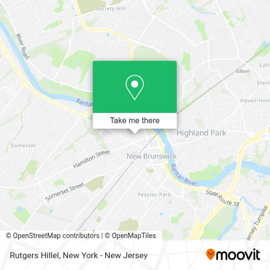 Rutgers Hillel map