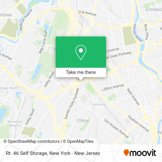 Rt. 46 Self Storage map