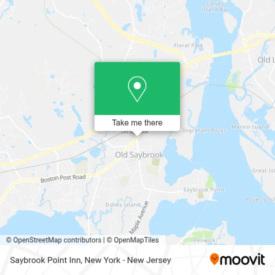 Saybrook Point Inn map