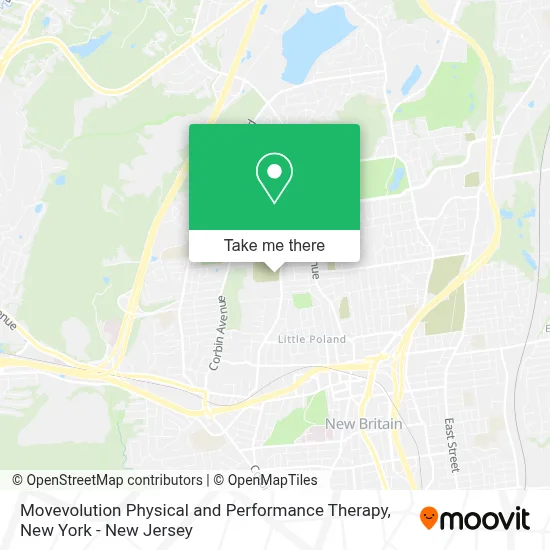 Movevolution Physical and Performance Therapy map