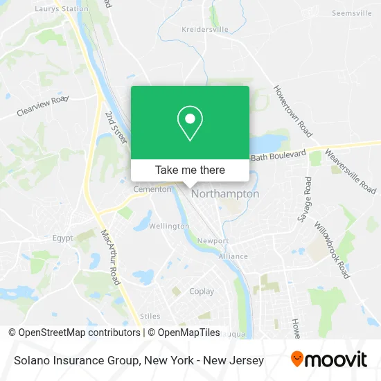 Solano Insurance Group map