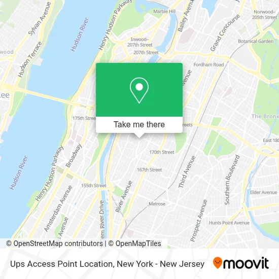 Ups Access Point Location map