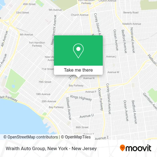 Wraith Auto Group map