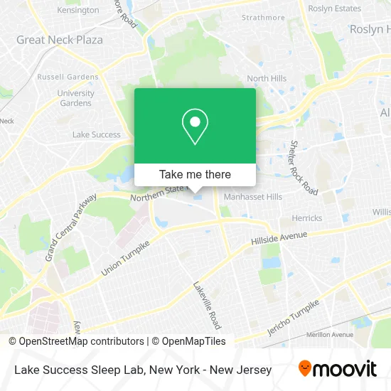 Lake Success Sleep Lab map