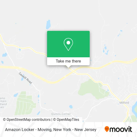 Amazon Locker - Moving map