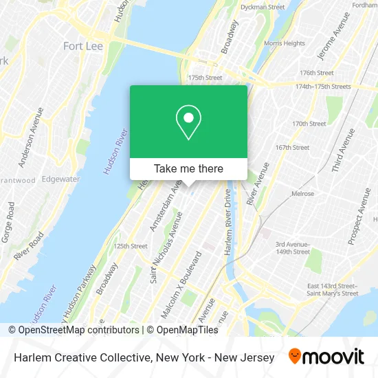 Harlem Creative Collective map