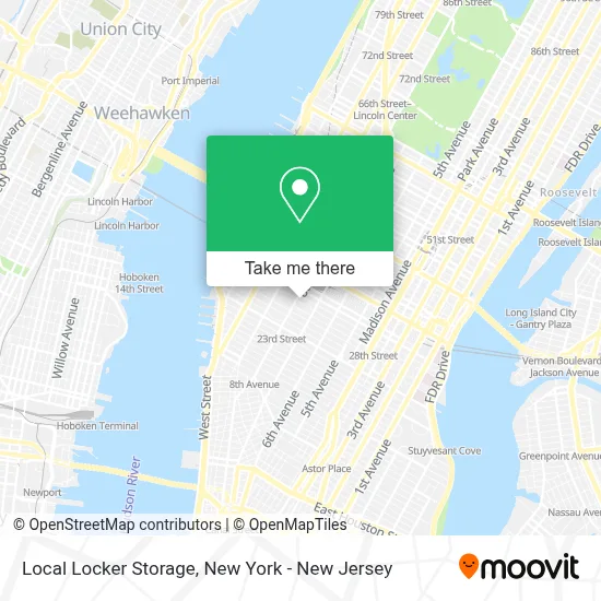 Local Locker Storage map